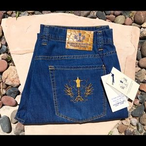 Scissor Scriptor Jeans Gold Edition Limited Sz 34
